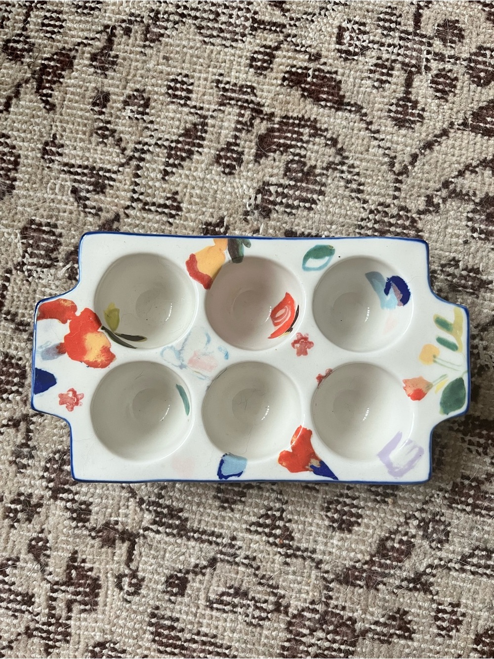 Anthropologie floral egg crate